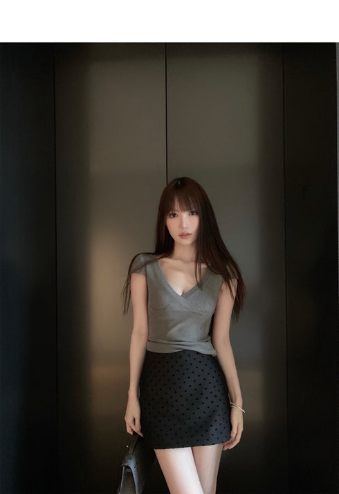 Polka Dot Mini Skirts